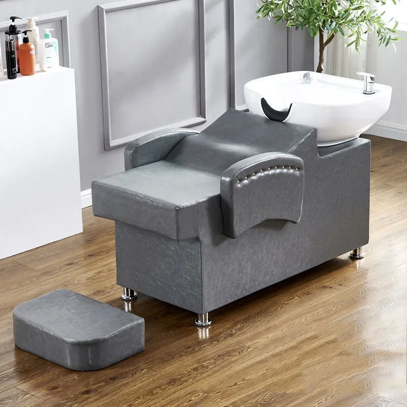 Professional Hairdressing Chair Shampoo Living Room Salon Beauty Salon Hair Wash Shaving Chairs Hydraulic Spa Washbasin Interior