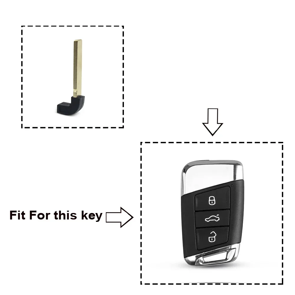 KEYYOU Smart Key Blade For Volkswagen VW Atlas Teramont Passat B8 New Magotan B5 Skoda A7 Variant