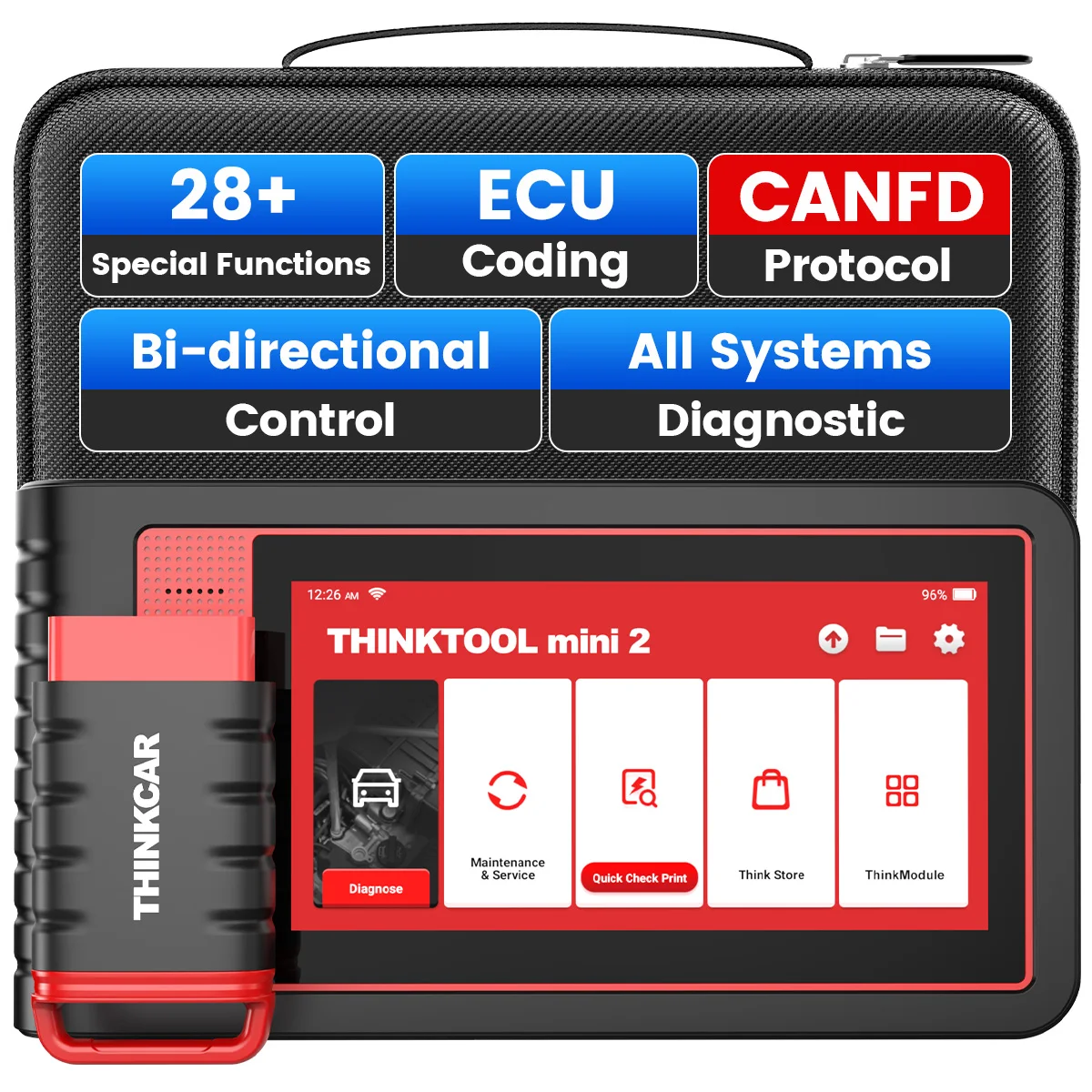 THINKCAR Thinktool Mini 2/THINKTOOL Mini OBD2 Diagnostic Tool All System Diagnosis 28 Resets Auto Scanner Lifetime Free Update