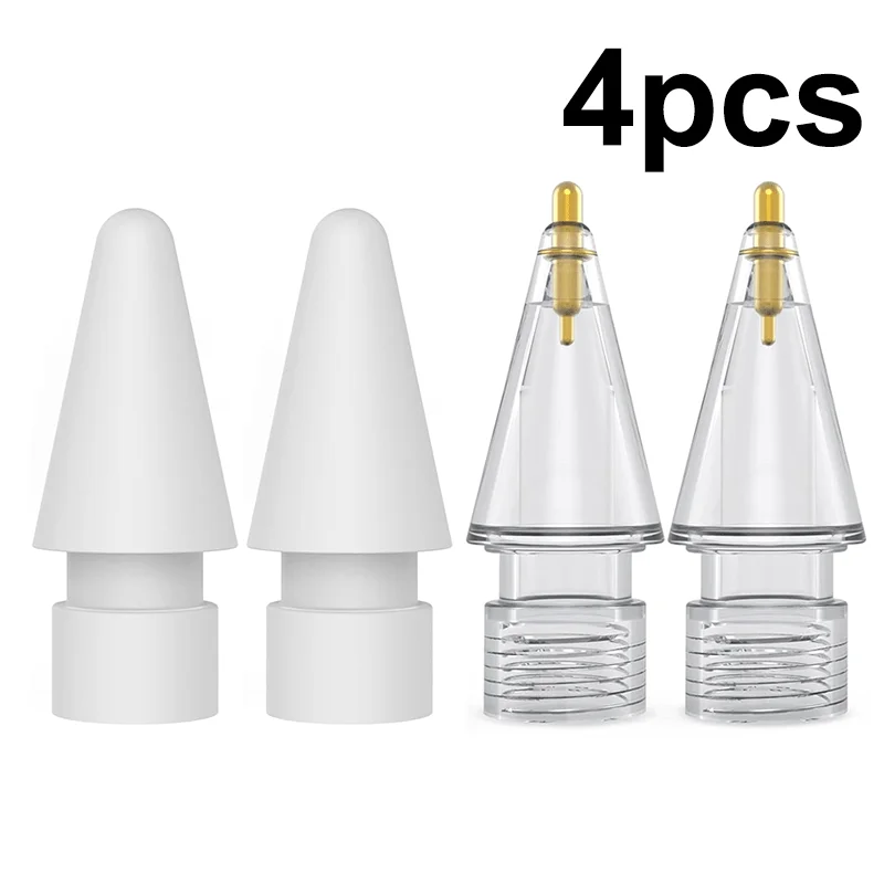 Replacement Tips for Apple Pencil 2nd & 1st Gen Fine Point Metal Tips Compatible with for ipad Pro 11/12.9 (2024-2020)Head Cover