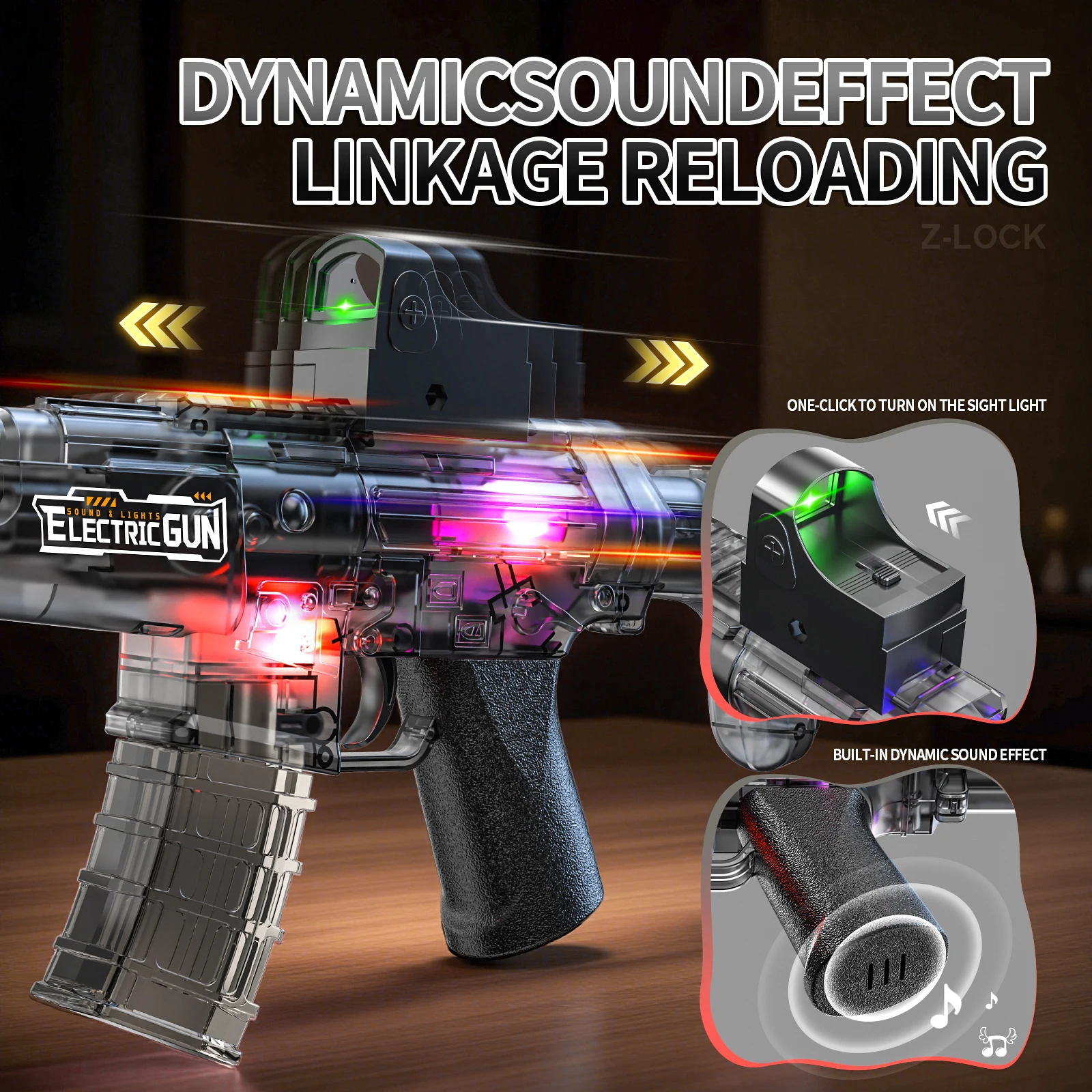 2025 crianças venda quente spray elétrico & pistola de água simula som luz arma brinquedos atividades ao ar livre spray vibração arma brinquedos