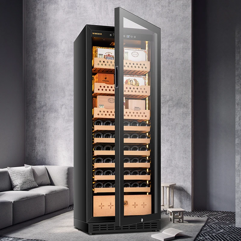 

JiuFu Commercial Electric Cigar Humidor Constant Temperature Cigar Humidor Cabinets For Smoke Shop