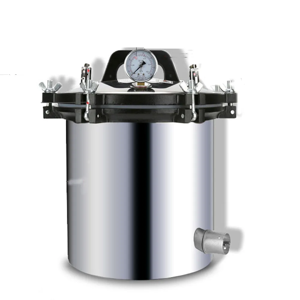 12L/18L/24L Automatic Sterilization Autoclave Pot LCD High Temperature Pressure Surgical Medical Tool Steam Sterilizer