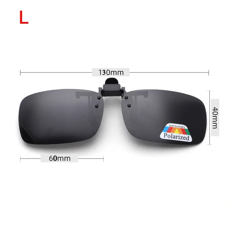 4 Color Grey Lenses Polarized Sunglasses Clip On Flip Up UV 380 Driving Fishing Night Vision Glasses Clips Decor Tools