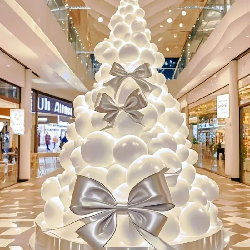 he-2025 New Design Romantic Christmas Tree Decoration Large Square for Mall & Supermarket！