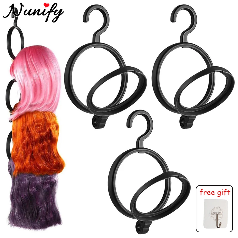 Wholesale Hanging Wig Stand For Multiple Wigs Display Styling Portable Wig Hanger Hair Dryer Durable Wig Hanging Stand 5/10Pcs