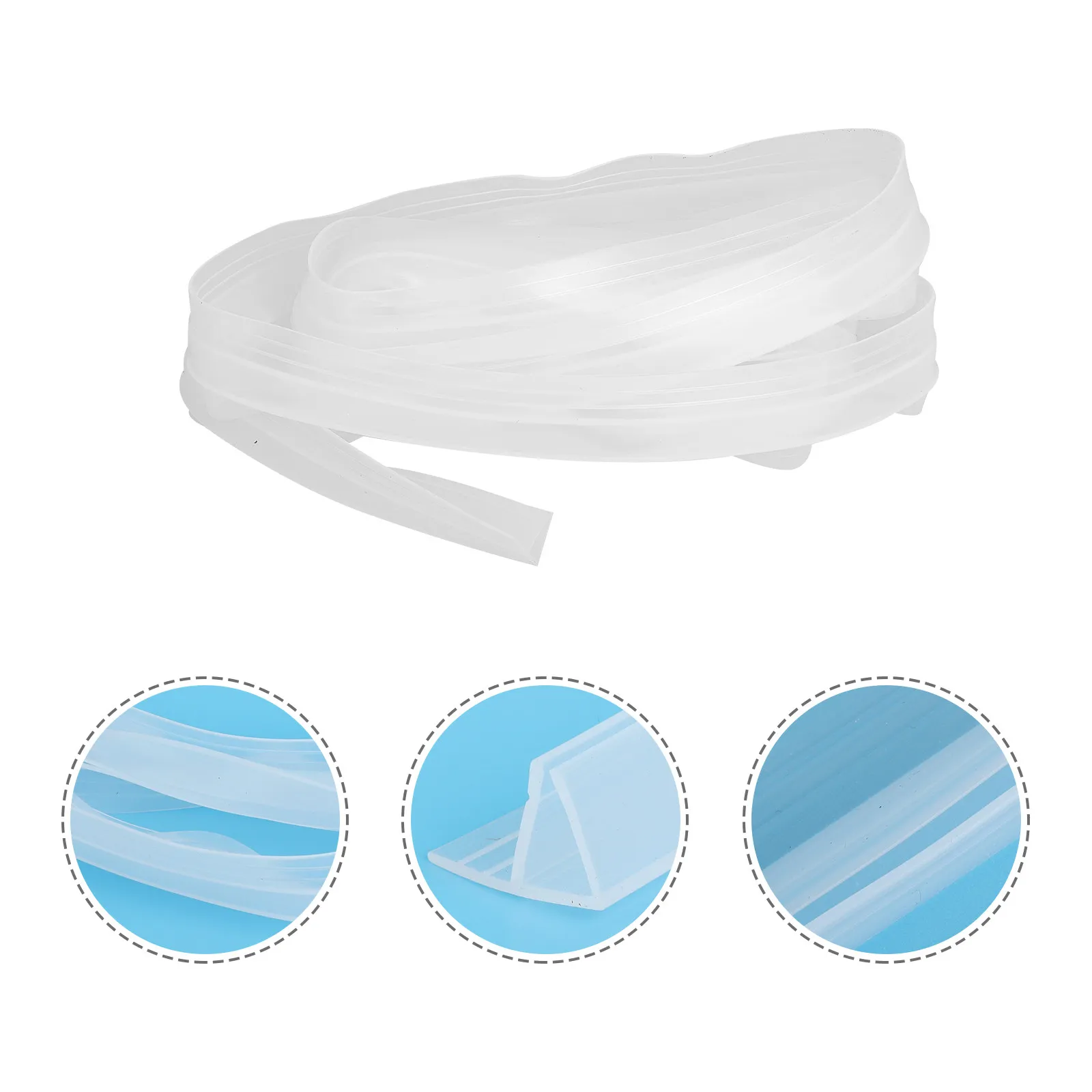 

F-образная водонепроницаемая уплотнительная лента из высококачественного силиконового каучука для душевых дверей и пола в ванной, гибкая, легко устанавливаемая, для влажных помещений