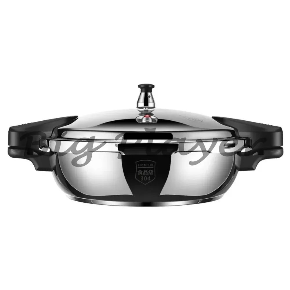 1.8L Mini Stainless Steel Pressure Cooker - Outdoor Quick Cooking Pot For Induction Ceramic Gas Stove