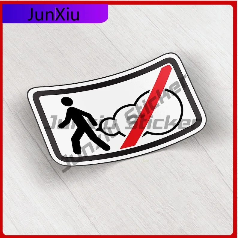 

Funny Ban Stop Sign Do Not Fart Sign Vinyl Sticker Car Camper Windows Windshield Bumper Anti Scratch Exterior Decal Sticker Camp