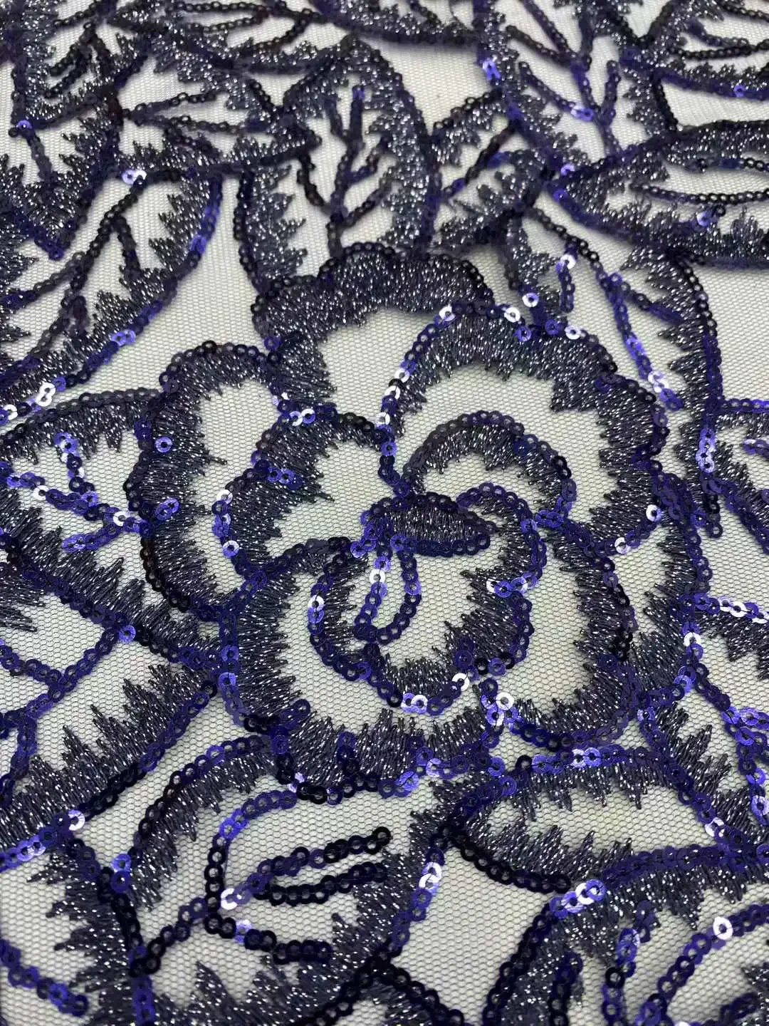 Tela de encaje bordado de lentejuelas africanas 2025, encaje de alta calidad, 5 yardas, tela de encaje francés rosa, telas nigerianas para fiesta AH1668