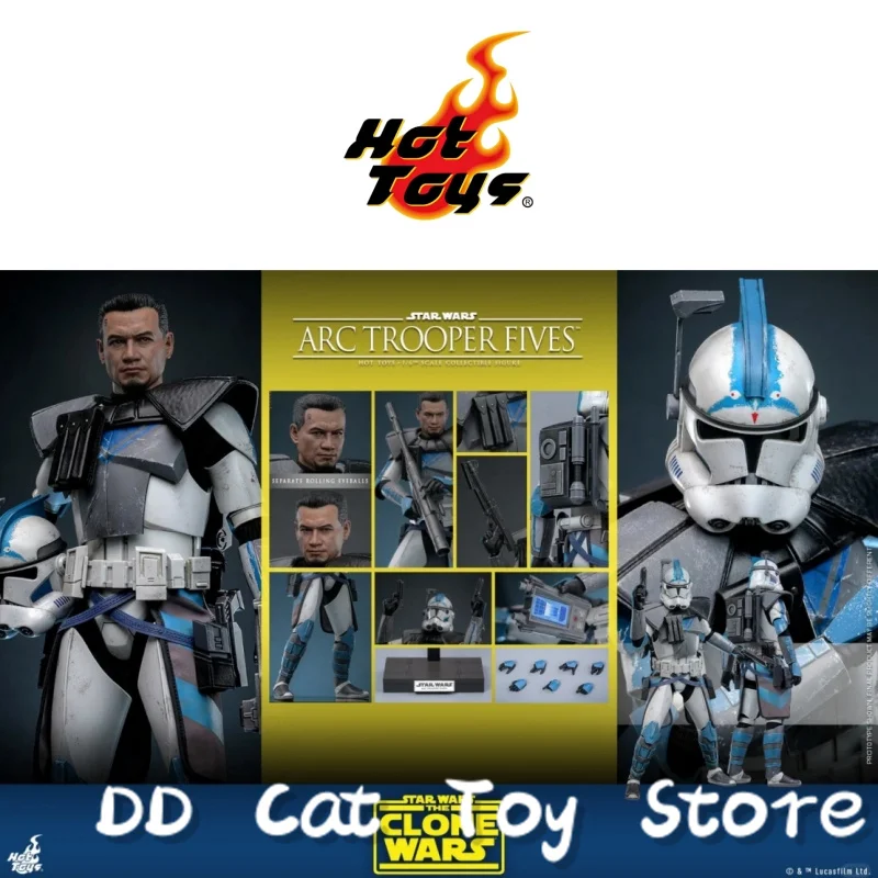 

In Stock Genuine Hot Toys HT TMS132 Star Wars The Clone Wars Arc Trooper Fives 1/6 Male Scale Action Figures Collectible Model