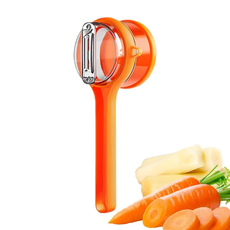 Éplucheur Double Face en Acier Inoxydable avec Boîte de Rangement, Gadget de Cuisine pour Pommes de Terre, Orange et Carottes