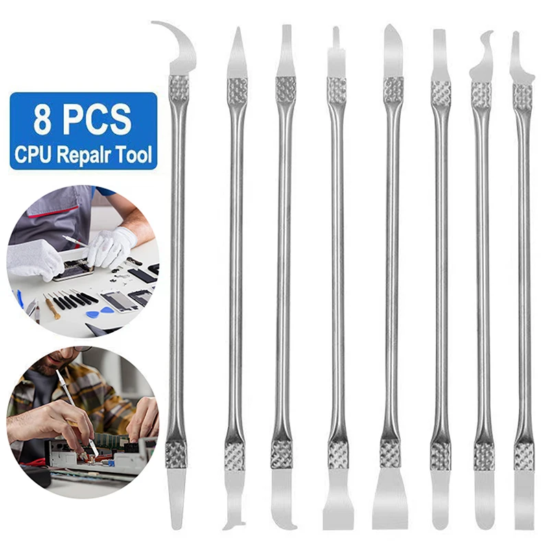 8 in 1 IC Chip Repair Thin Tools Set CPU Metal Remover Burin To Remove for Mobile Phone Computer CPU NAND IC Chip Repair Tool