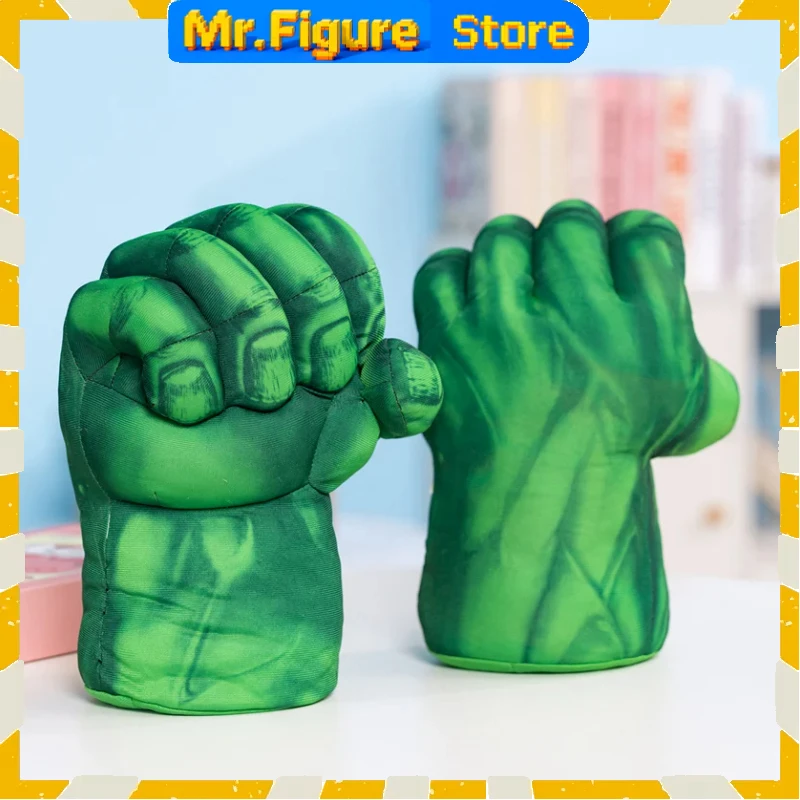 Cartoon Pattern Printed Large Boxing Gloves Halloween Cosplay Green Giant Hulk Spider Fist Game Props Anime Action Figure Gifts