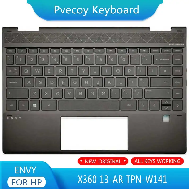 New For ENVY X360 13-AR TPN-W141 Laptop Palmrest Case Keyboard US English Version Upper Cover