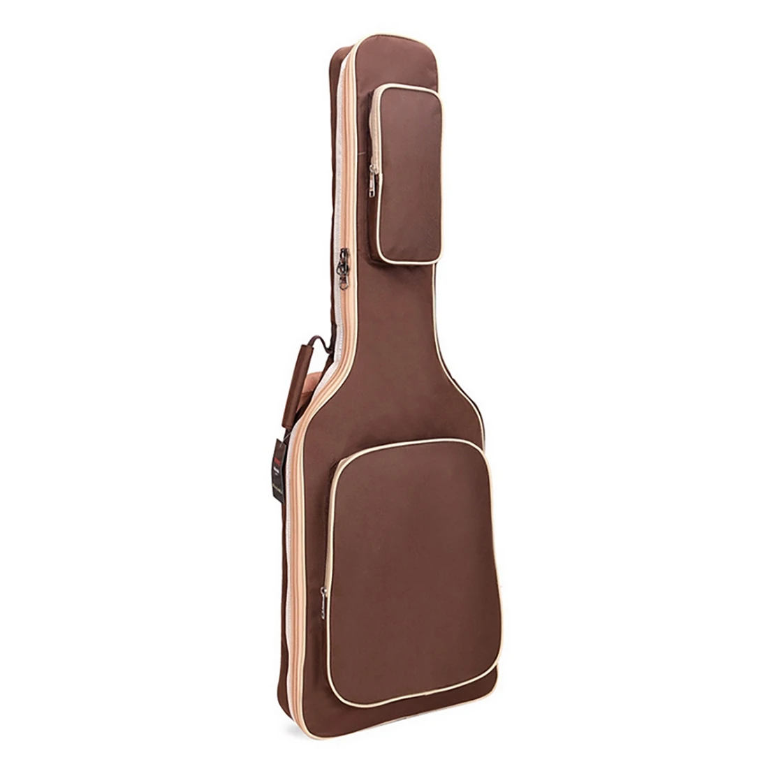 

Hot AD-Electric Guitar Case Gig Bag Double Straps Pad 7Mm Cotton Oxford Fabric Thickening Waterproof Guitar Backpack
