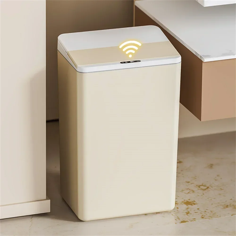 Big Desk Bin Sensor Trash Can Folding Trash Can for Kitchen Accessories Dustbin Automatic Bathroom Bedroom Wastebasket