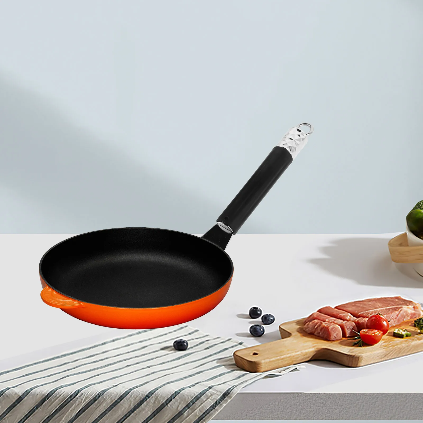 

Stainless Steel Pan Anti-slip Removable Replacement Handle for Frying Pan Milk Pot Heat Resistant Ergonomic Kitchen Supply
