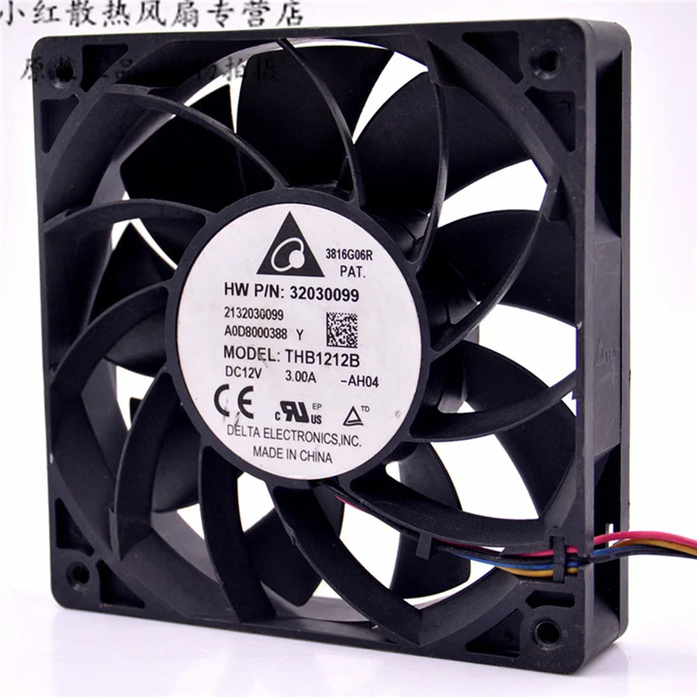 For Delta THB1212B DC12V 3.0A for HW Device Cooling fan 120*120*25MM 12V 4Lines