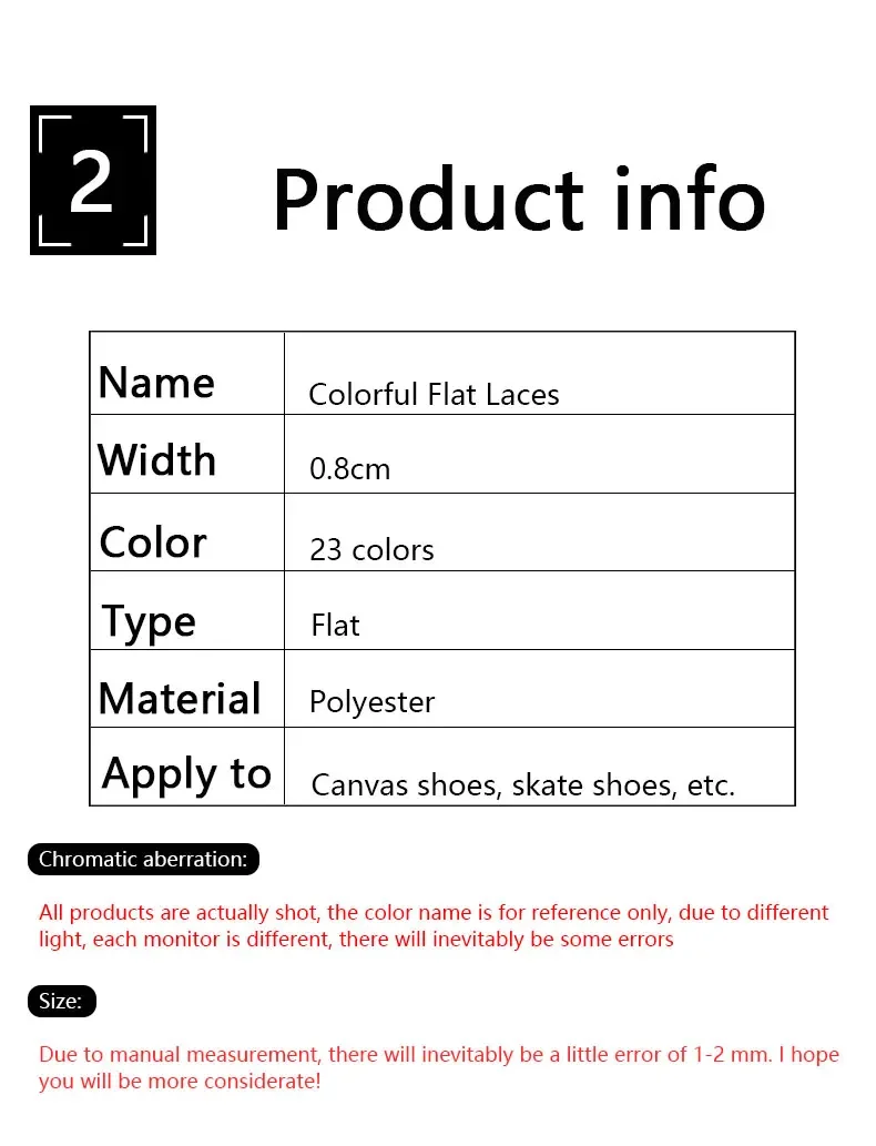Flache 8mm klassische Schnürsenkel für Sneaker, farbige Schnürsenkel für Skates, Sportschuhe, Stiefel, Schnürsenkelzubehör für Damen und Herren, Neu – Detail 6