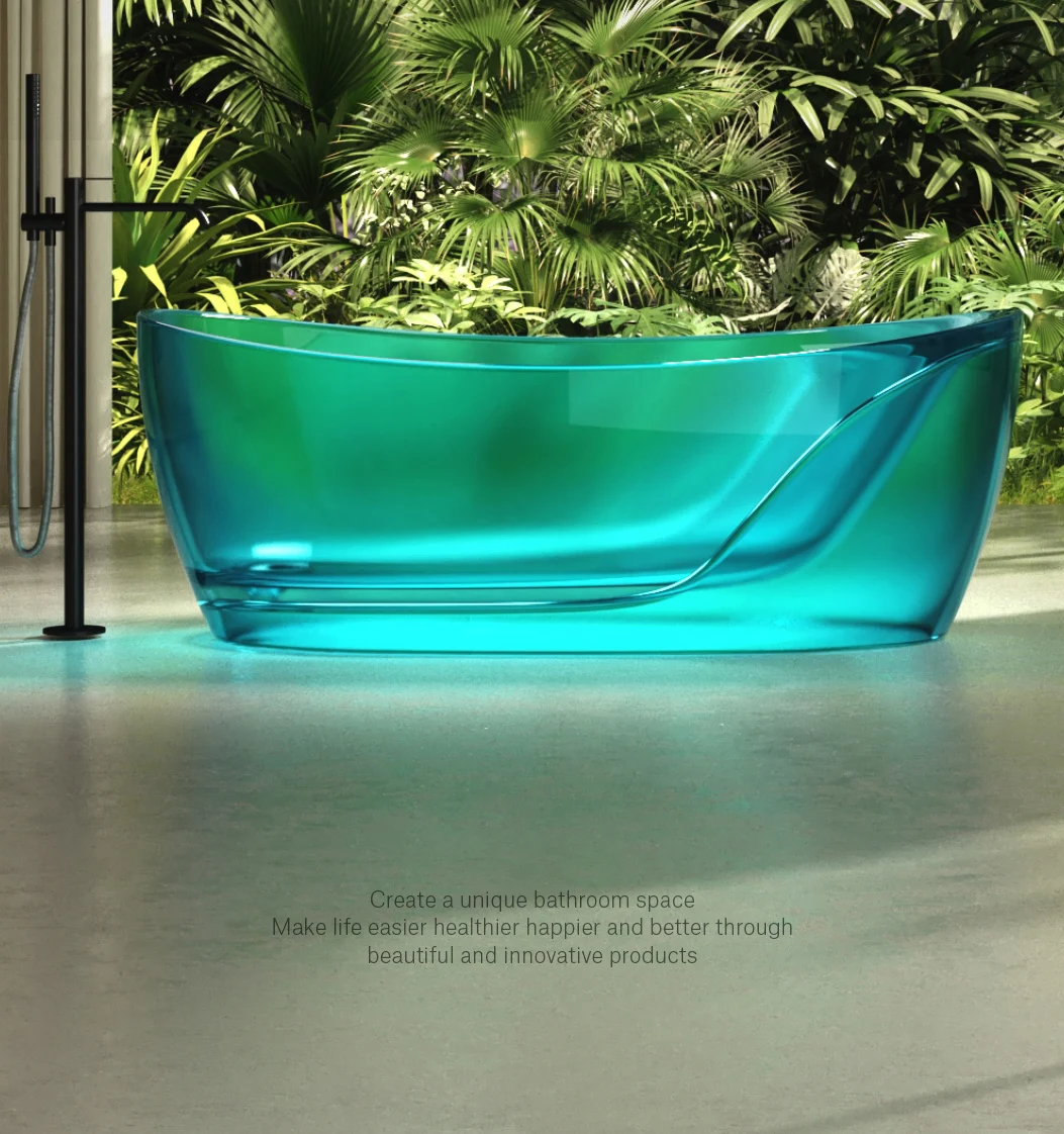 Transparent high luxury bathtub Independent home hotel new bathtub