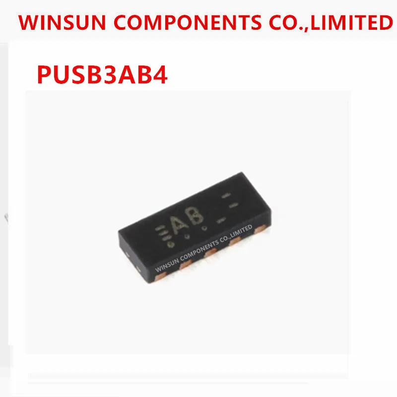 (10piece) 100% new imported original  PUSB3AB4   DFN2510