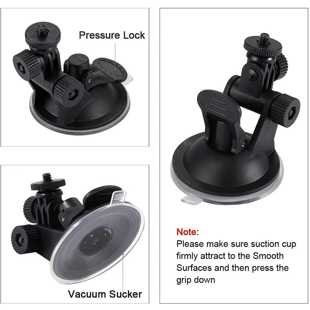 Suction Cup Mount Car Windshield Holder Mount for GoPro Hero 11 10 9 8 7 6 5 4 DJI OSMO Action Camera for iPhone Smartphone