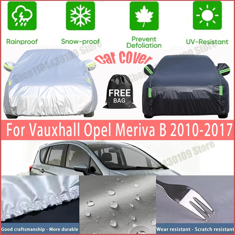 

Чехол для автомобиля Vauxhall Opel Meriva B 2010-2017, водонепроницаемый, с защитой от ультрафиолета, всепогодный, пыле- и снегозащитный, от дождя, из полиэстера 190T