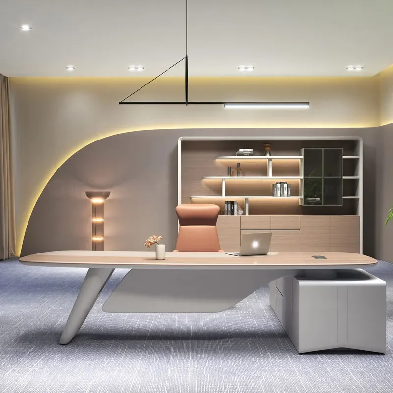 

Рабочий стол для дома и офиса Century Modern Luxury, регулируемый, для геймеров, с подставкой для планшета, мебель для руководителя