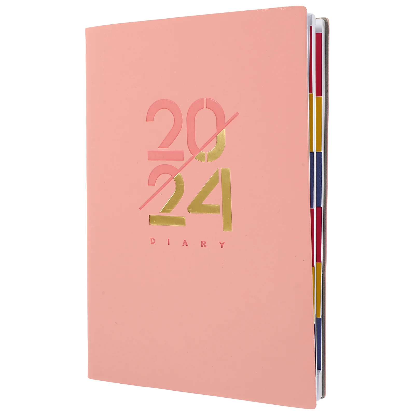 

2024 Agenda Book Planner Notebook Pocket Small Daily Students Notepad Portable Imitation Office