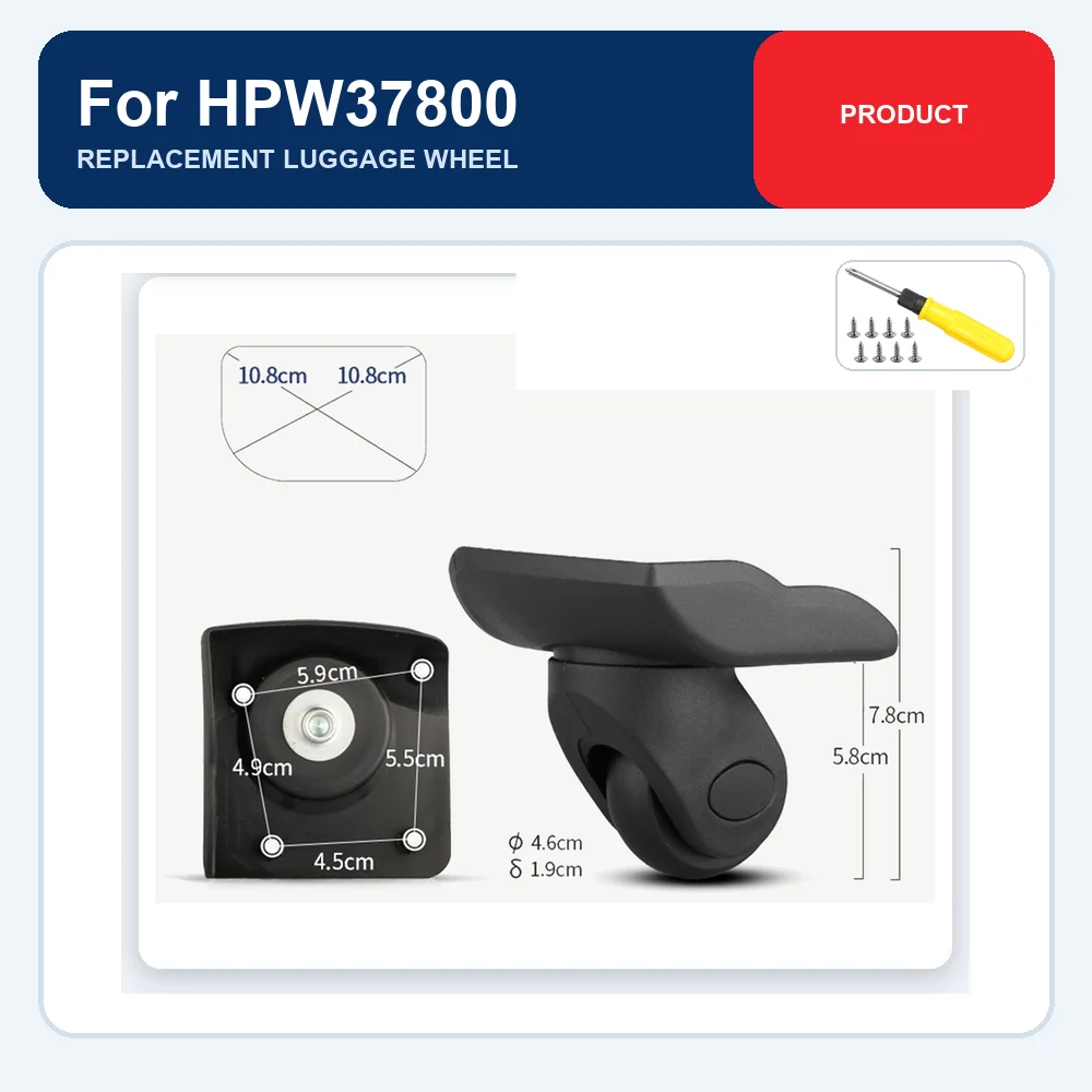 Replacement Luggage Wheel For Samsonite HPW37800 For Samsonite HPW3790 Silent Durable Caster Repair Part