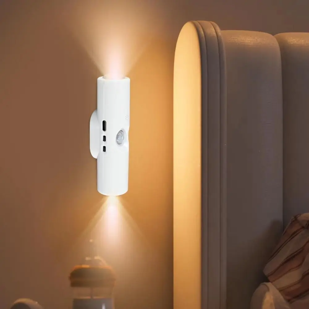 Wireless Sensor Night Light Portable 3/7 Colors Changing Wall LED Lamp Rechargeable Motion Sensor RGB Gradient Wall Lamp