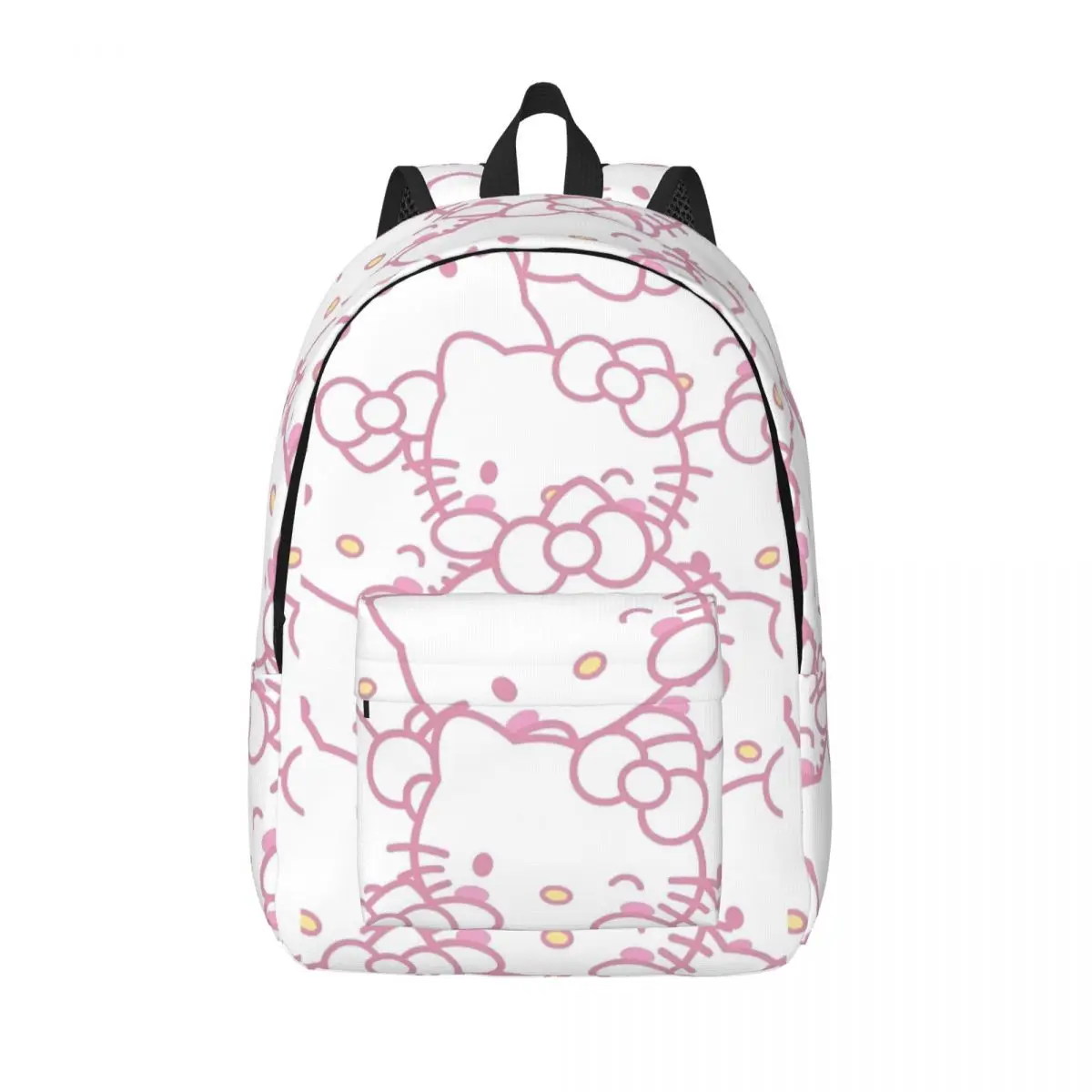 

Рюкзак с узором Hello Kitty, сумка для книг для школьников средней школы, холщовый рюкзак для подростков, дорожный рюкзак