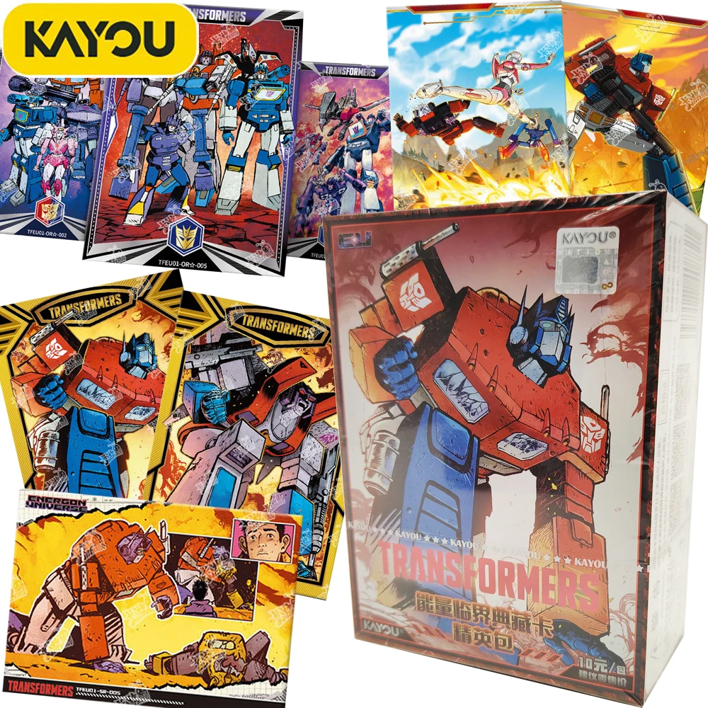 بطاقات مجموعة محولات KAYOU الأصلية شخصيات IP كرتونية كلاسيكية أوبتيموس برايم بطاقات إبداعية متحركة هدية هواية للأولاد #1