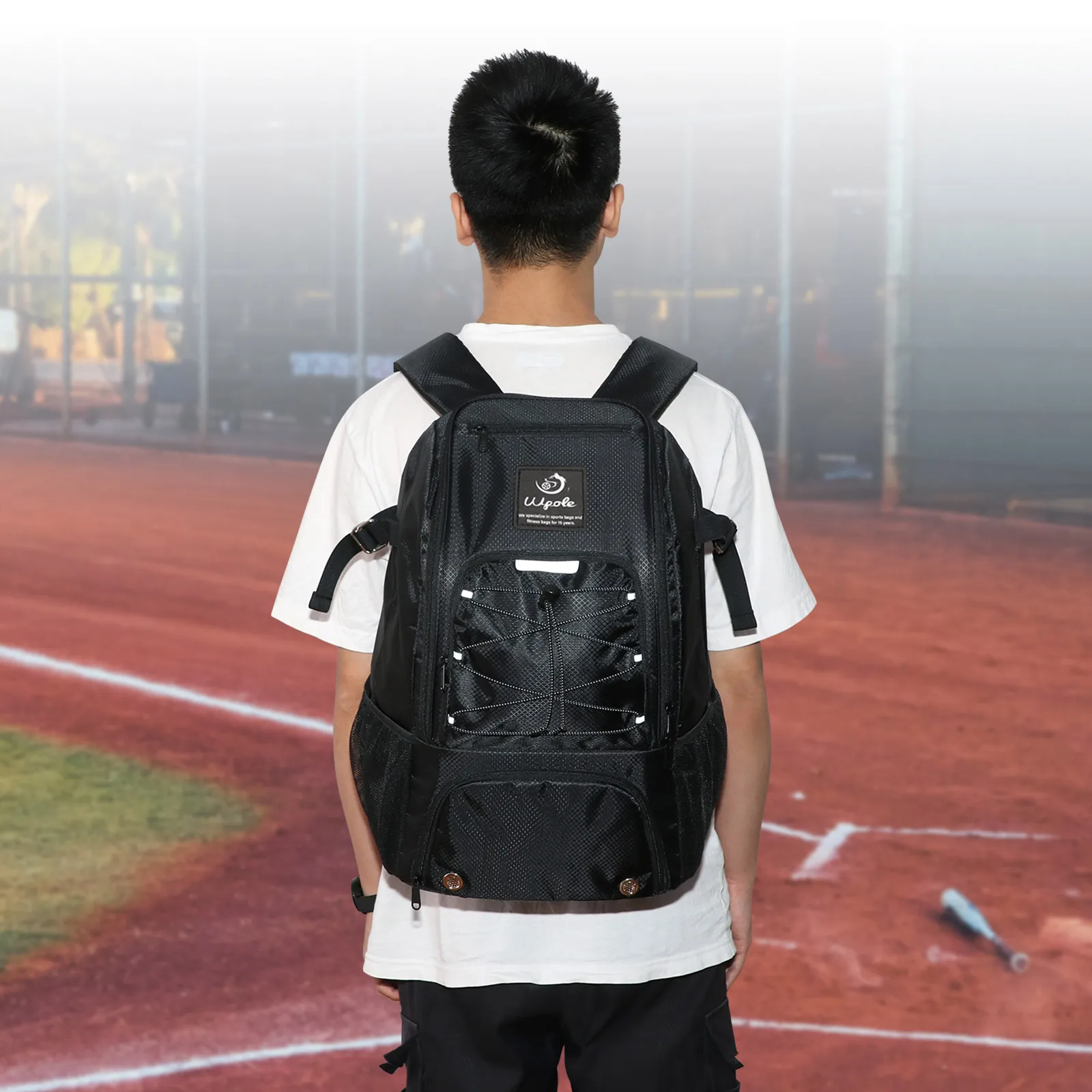 Denuoniss 29LBaseball&Softball Bag,Backpack Bag for Youth Boys and Adult with Fence Hook Hold 2 Tee Ball Bats Batting Glove Gear