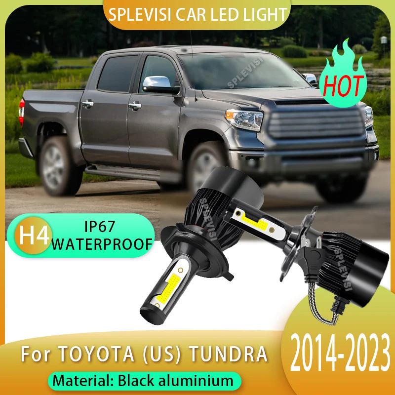 

2pcs 12v LED Headlight Bulbs with Adjustable Lock Rings For TOYOTA (US) TUNDRA 2014 2015 2016 2017 2018 2019 2020 2021 2022 2023