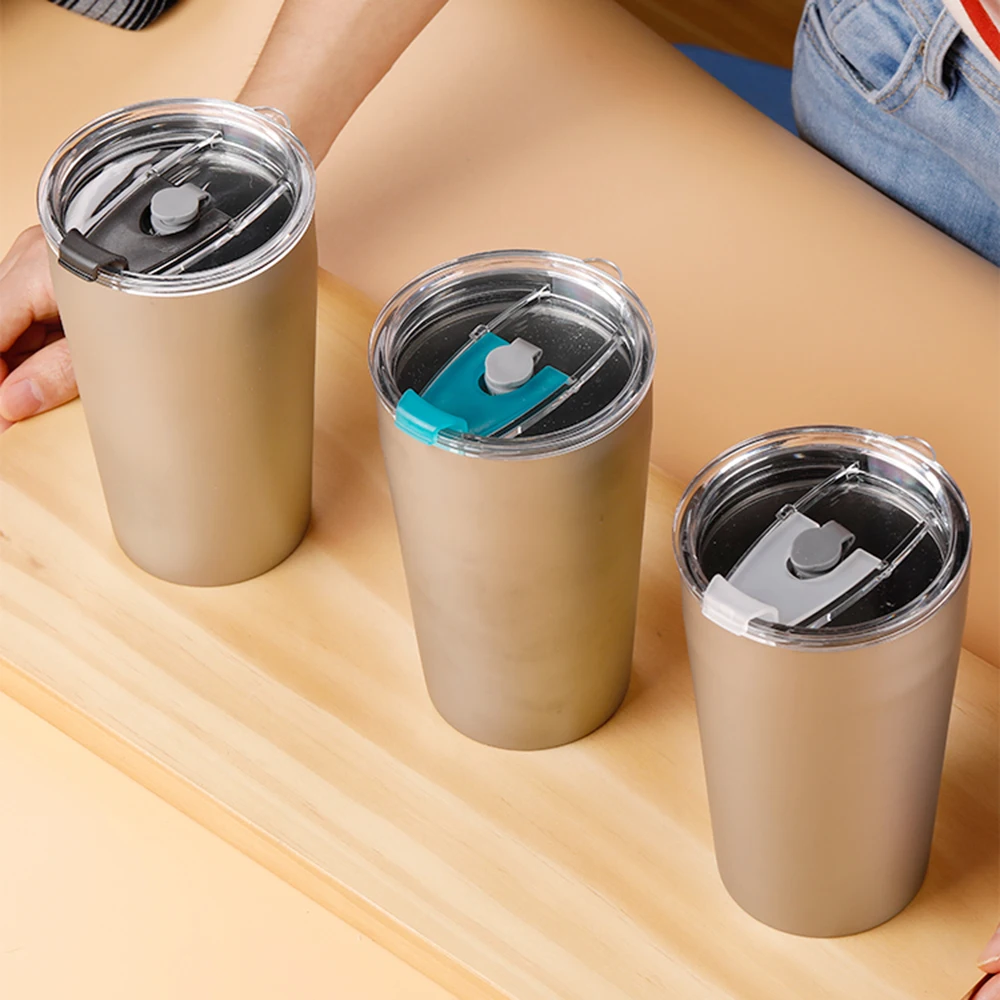 

Outdoor Titanium Teacup Lightweight Portable Easy Using Brand New Durable Double Wall Camping Beer Cup 500ml Water Cup with Lip