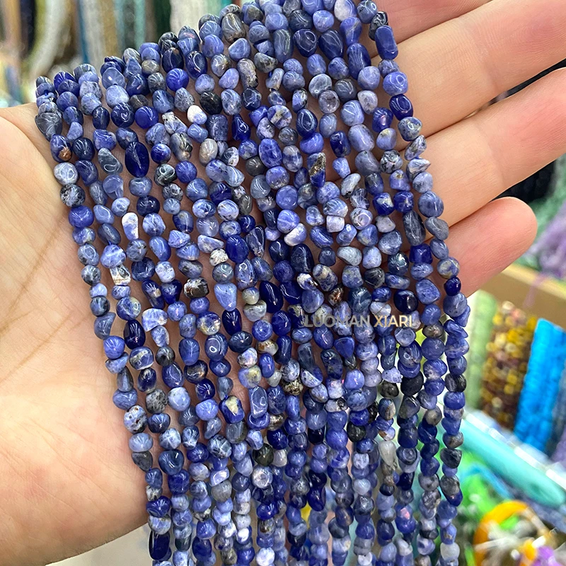4-6mm Irregular Raw Gem Natural Stone Purple Lepidolite Loose Spacer Beads for Jewelry Making Diy Bracelets Charms Accessories view 4