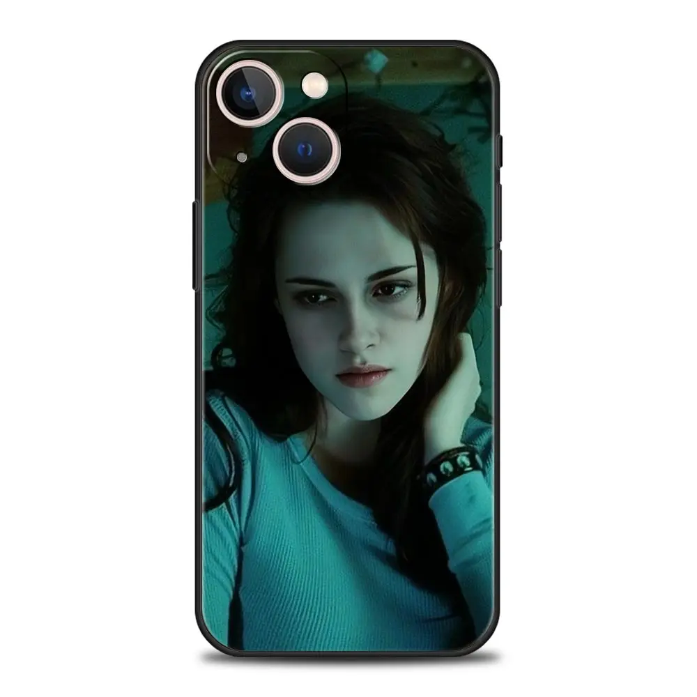 Luxury Phone Case For Apple iPhone 11 15 14 Pro MAX 12 13 7 8 Plus X XR XS MAX SE Silicone Black Cover Funda Twilight Saga