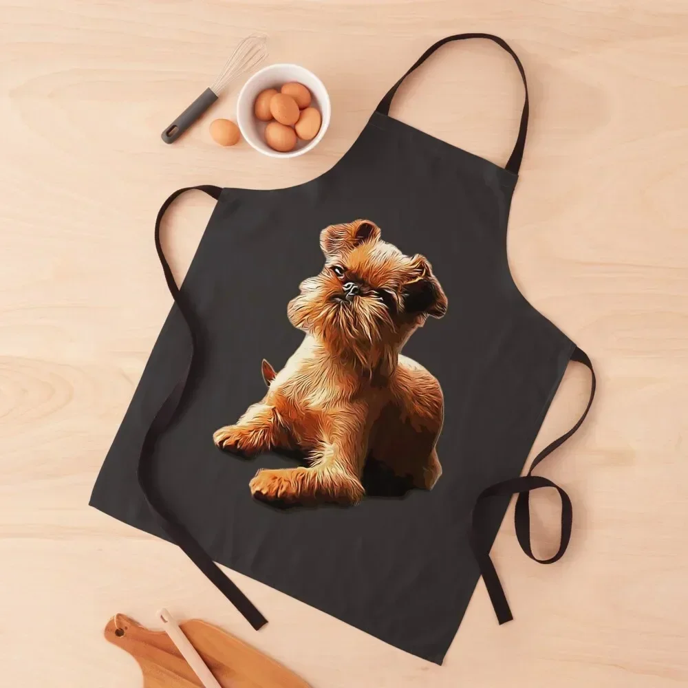 

Brussels Griffon Gorgeous Dog Art! Apron For Man Haircut Teacher For Cooking Kitchen And Household Goods Apron