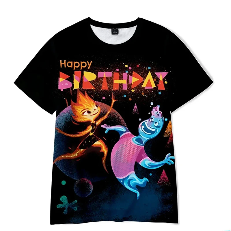 Camiseta de Anime para niños y adultos, ropa de manga corta de dibujos animados de Disney, bonita, regalo para niños y niñas, ropa suave