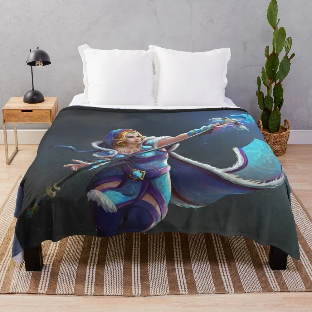 steam, dota2, Crystal Maiden Throw Blanket Hair warm winter Blankets