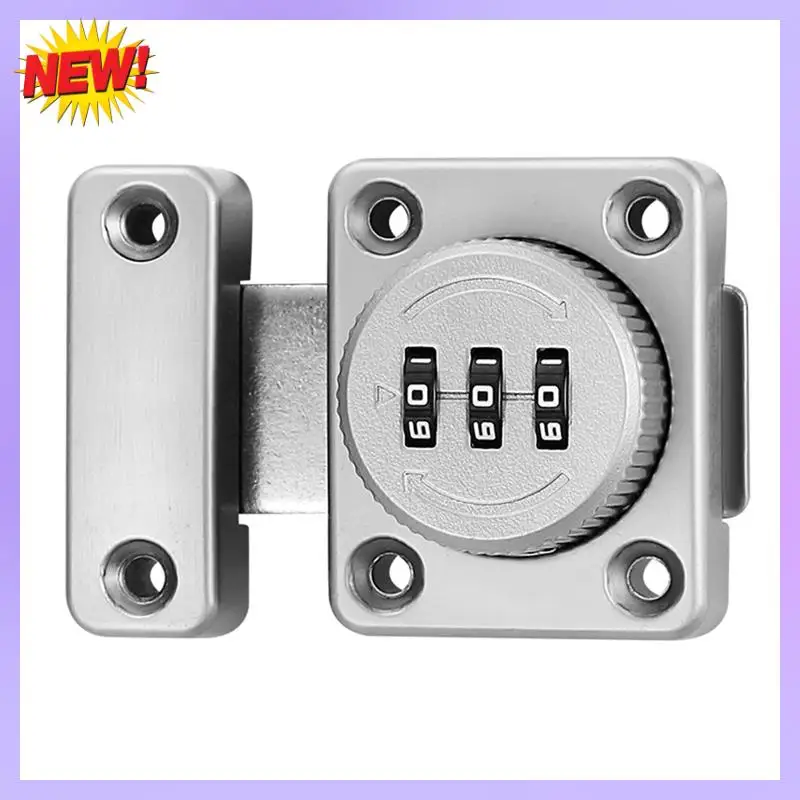 

T24C Cabinet Door Latch Keyless Combination Lock Cabinet Mechanical 3-Digit Passcode Cabinet Lock For Kitchen Cabinet Durable Si
