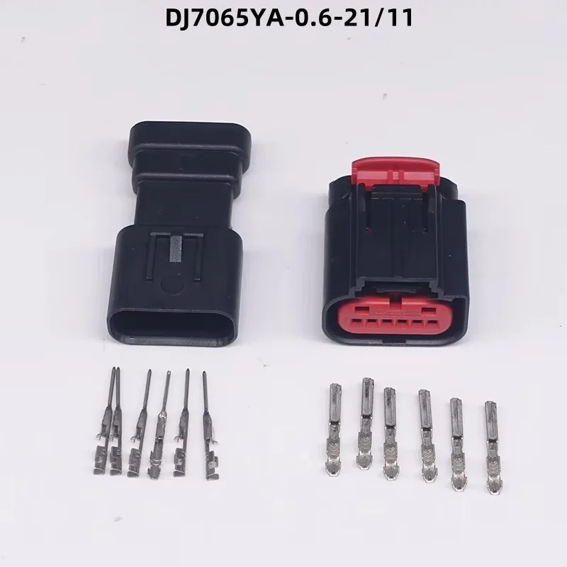 2 Sets 6 Pin Accelerator Pedal Position Sensor Throttle Pedal Automobile Connector plug For FORD GM 1438153-5 （left right slot）