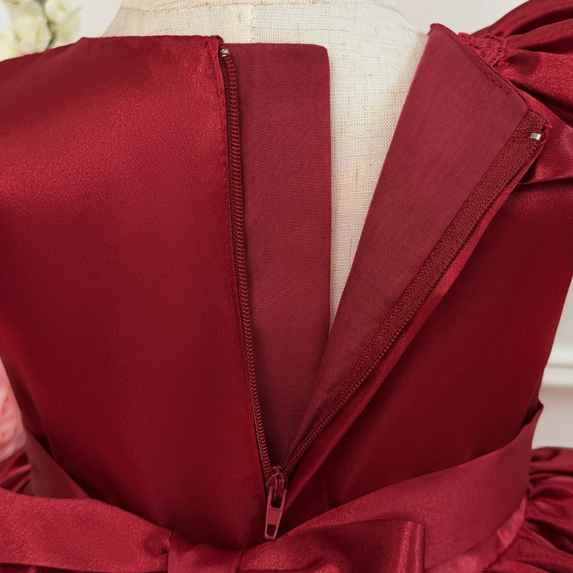 Weihnachtsparty-Kleider für Kleinkinder, elegante Schleifenkleider für Mädchen, 1. Geburtstag, Hochzeit, Brautjungfernkleider, Neujahrs- und Weihnachtskostüme für Mädchen – Detail 8