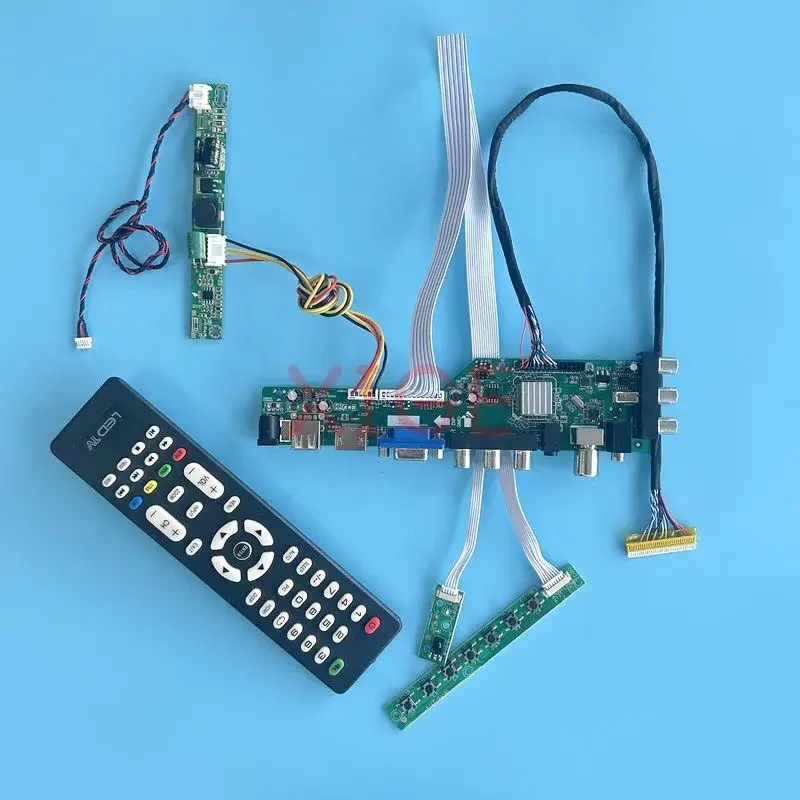 

Controller Driver Board Fit LTM185AT04 LTM185AT05 1366*768 USB+DHMI+VGA+AV LVDS 30-Pin LCD Monitor DVB Digital Signal Kit 18.5"