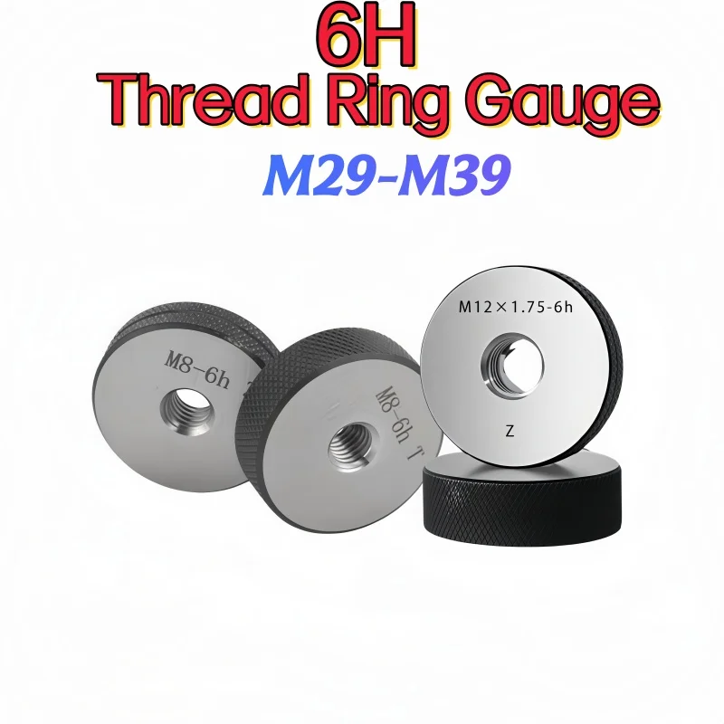 1Set for Precision Measurement Thread Ring Gauge 6h  M29 M30 M31 M32 M33 M34 M35 M36 M37 M38 M39 Thread Thread Testing Tool