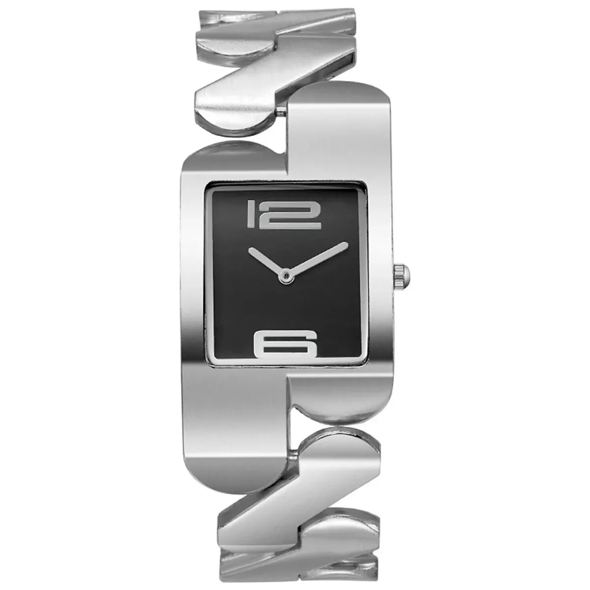 New Simple Square Arabic Digital Small Dial Steel Belt Quartz Watch