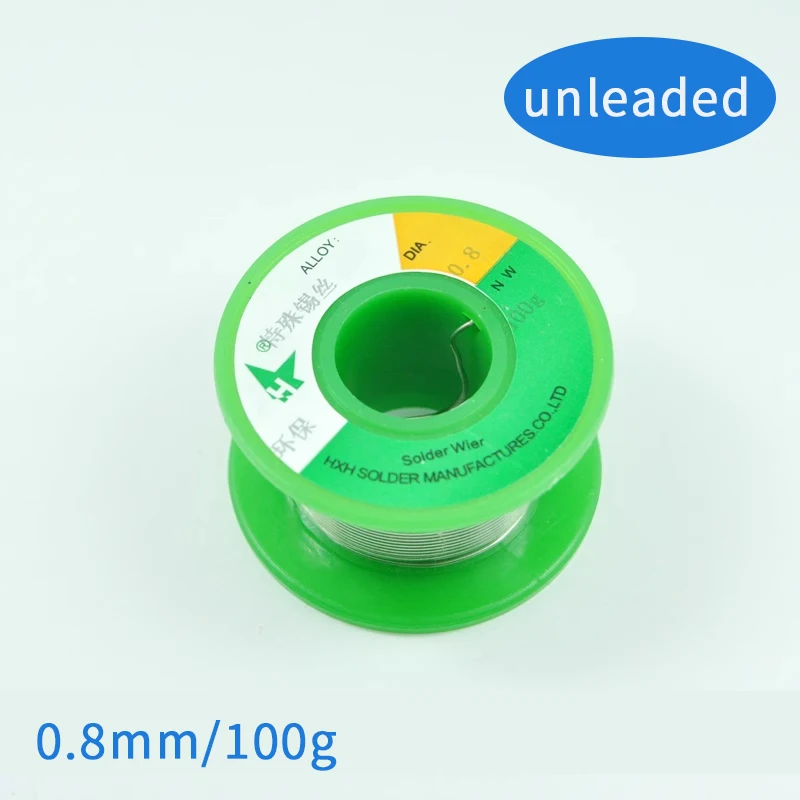 Environmentally friendly lead-free solder wire 0.8mm stainless steel aluminum copper iron zinc etc. Containing flux