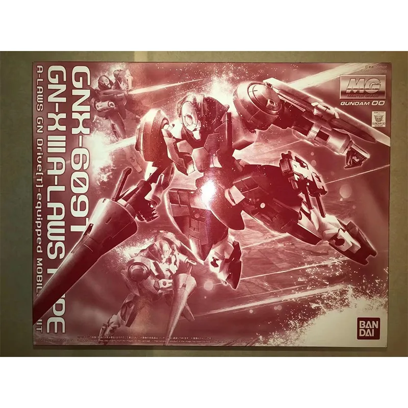 Original Bandai Anime GUNDAM MG GNX-609T GN-X3 A-LAWS tipo 1/100 juguetes de modelos de ensamblaje figuras de acción regalos coleccionables chico